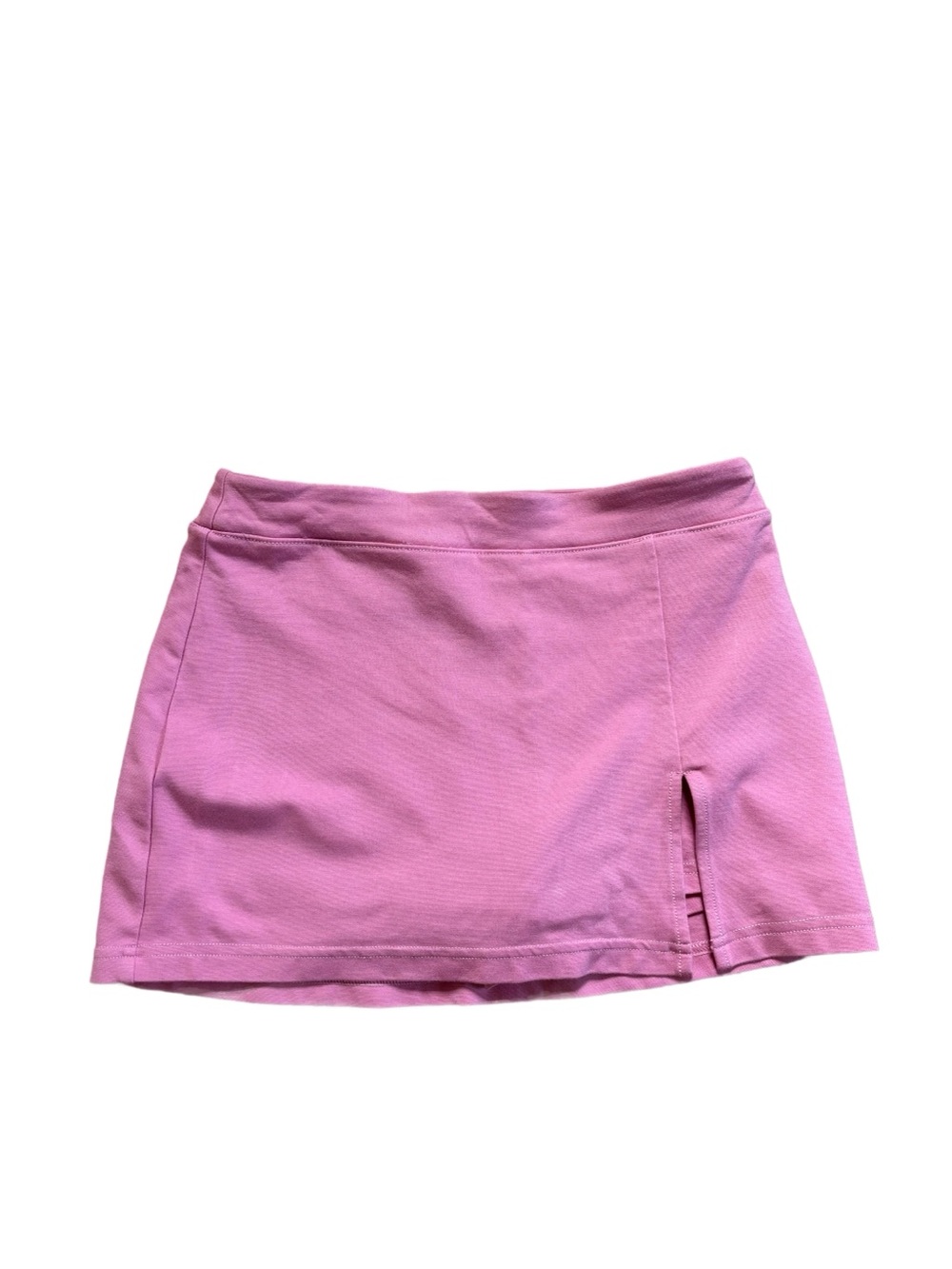 Pink Mini Skort with Side Slit